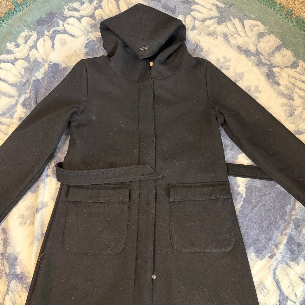 Mia Melon Lori Waterproof Wool Coat – Black – Size Large EUC